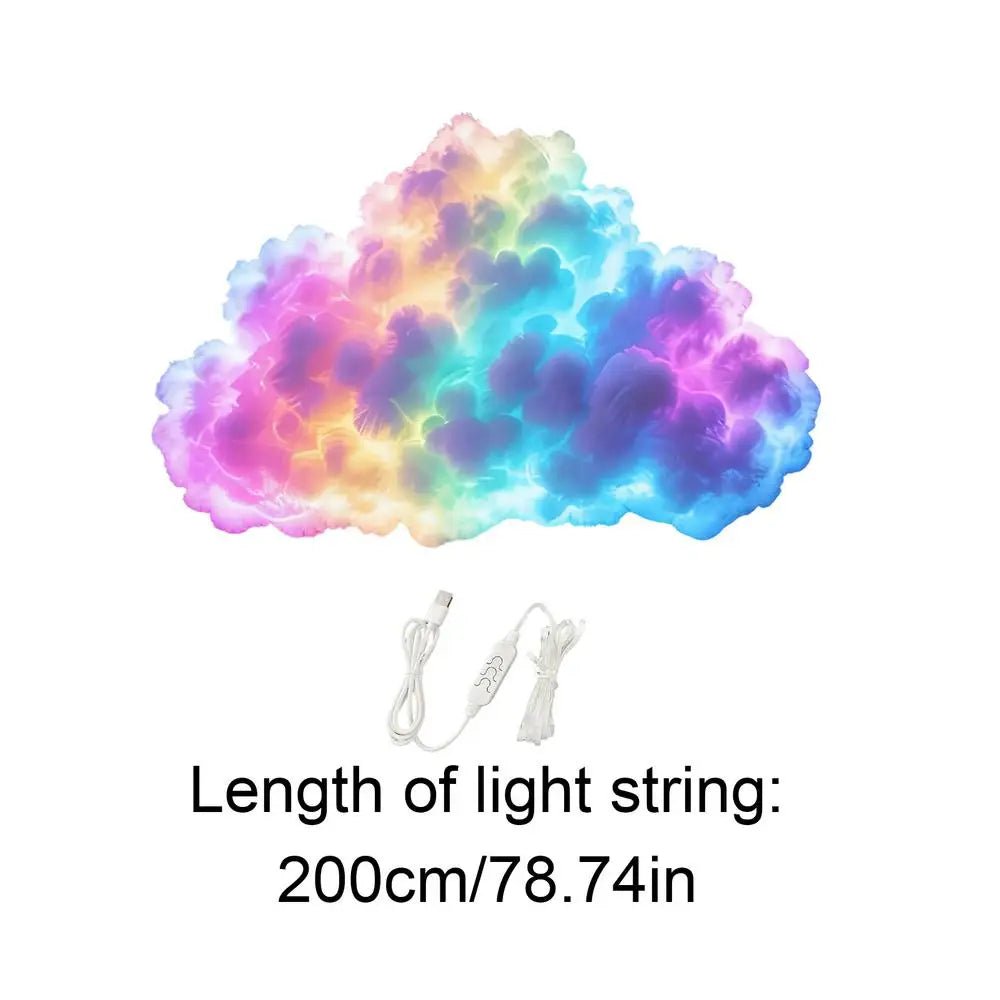 3D Thunder Cloud Lamp – USB LED Night Light with Music Rhythm - Artículos HE
