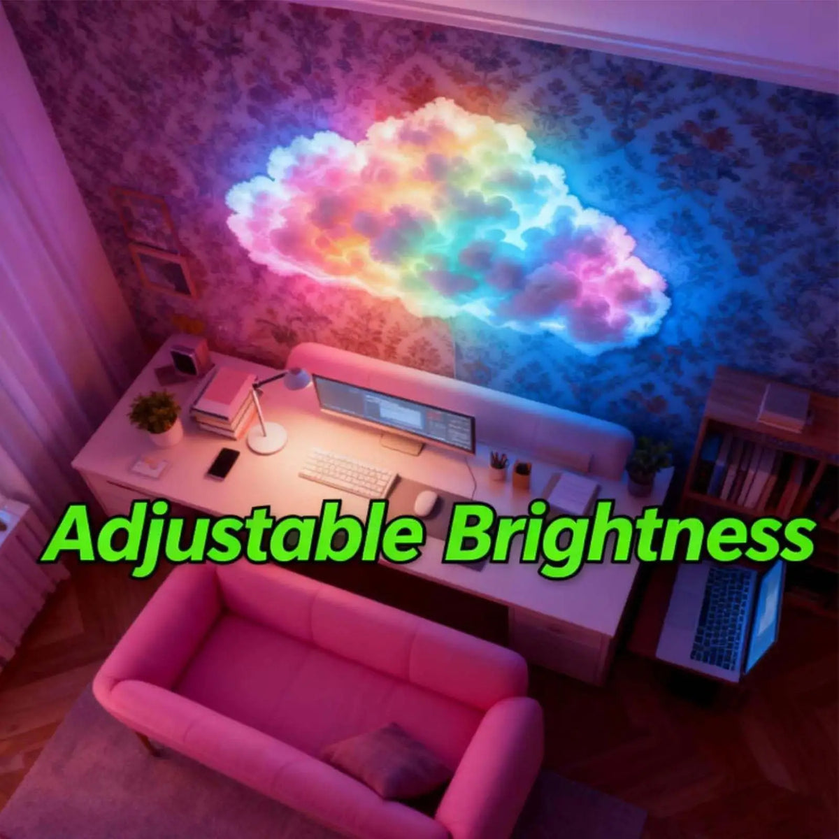 3D Thunder Cloud Lamp – USB LED Night Light with Music Rhythm
