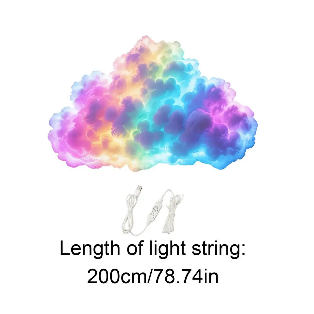 3D Thunder Cloud Lamp – USB LED Night Light with Music Rhythm