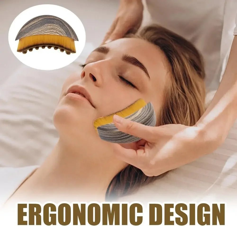 Cepillo Escultor Facial y Drenaje Linfático – Masajeador de Mandíbula y Pómulos - Artículos HE